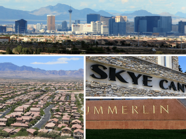 Where to live in Vegas Las Vegas houses and communities