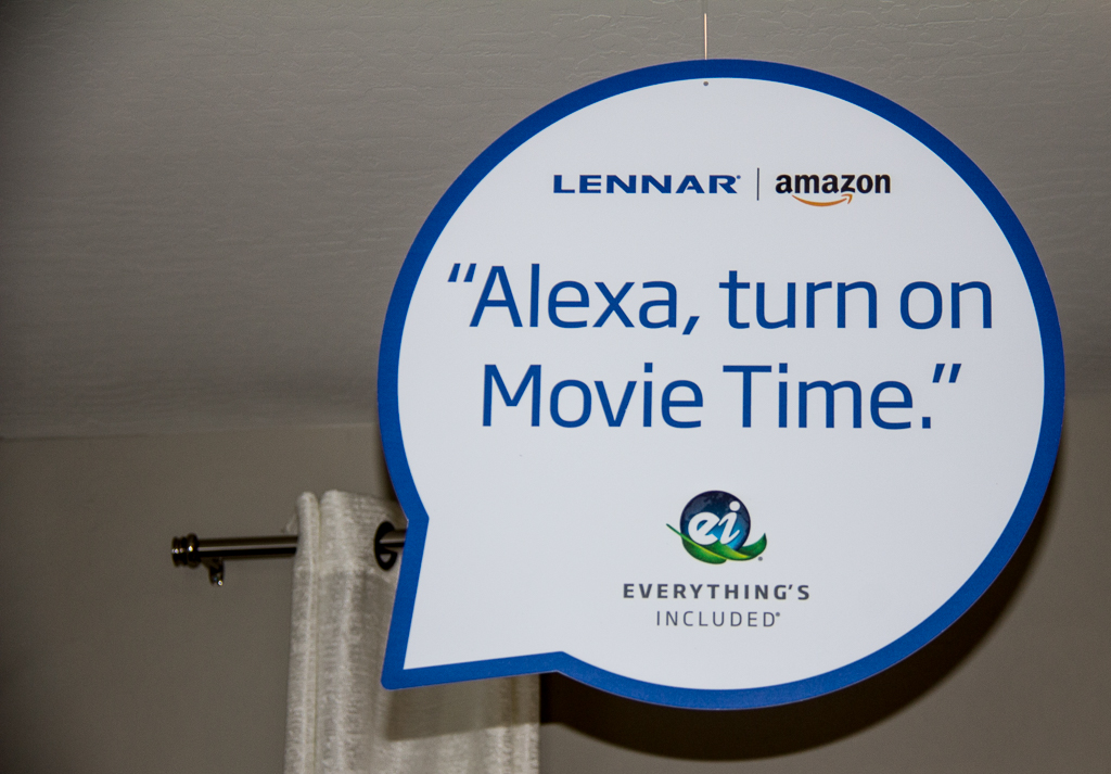 Sign for Alexa voice-activated feature