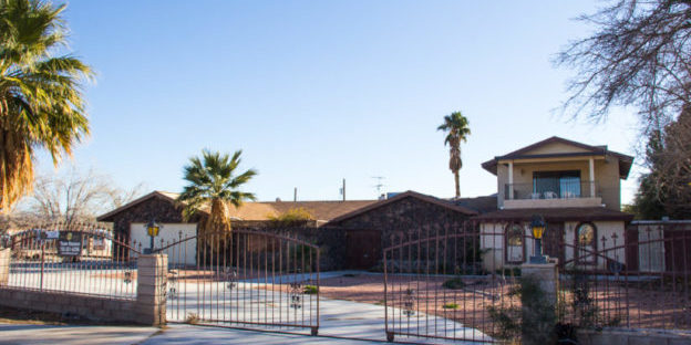 1065 Sur Oeste front, unique Vegas properties Front of 1065 Sur Oeste