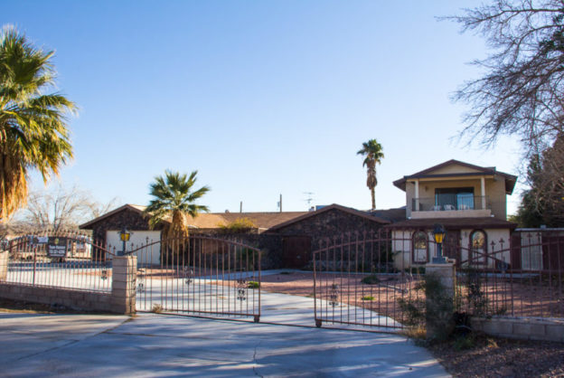 1065 Sur Oeste front, unique Vegas properties Front of 1065 Sur Oeste