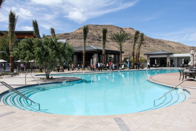 Pool at Las Vegas retirement community Pool at Las Vegas retirement community