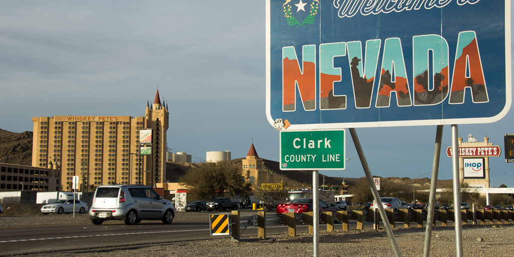 Thousands moving to Las Vegas, Nevada as the economy rolls Welcome to Nevada sign