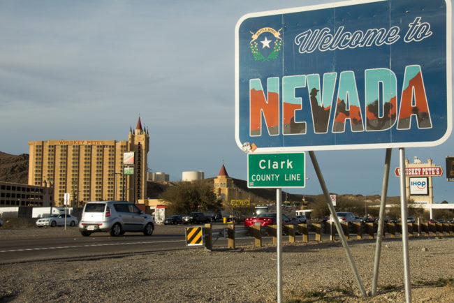 Thousands moving to Las Vegas, Nevada as the economy rolls Welcome to Nevada sign