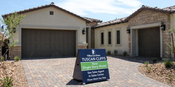 Las Vegas housing value gains topped 100% in the past 5 years for starter homes. William Lyons model home, Southern Highlands, Las Vegas