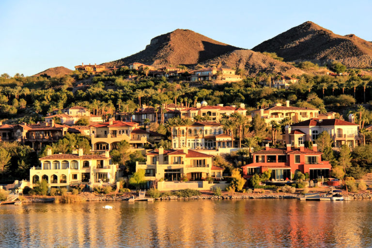 Luxury homes at Lake Las Vegas