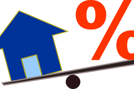House and a percentage sign